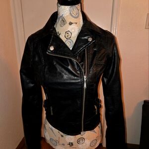 Black Faux Leather Jacket